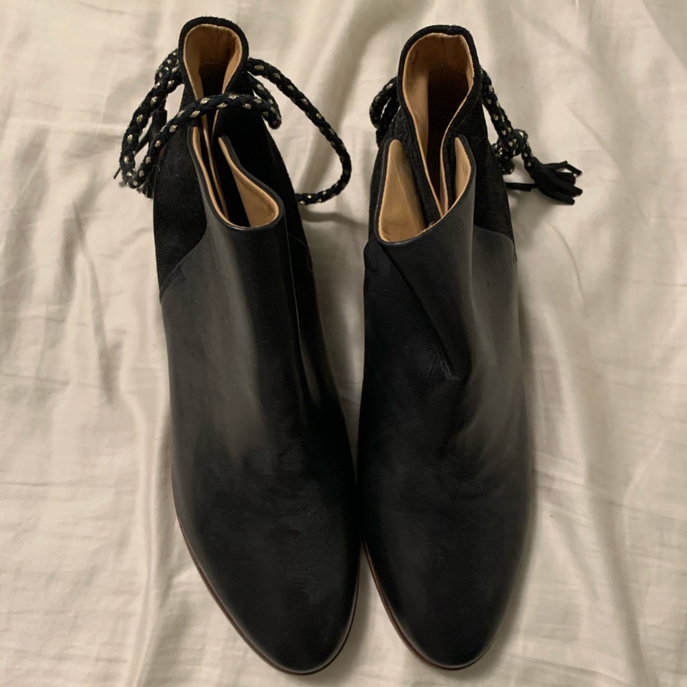 Sézane Tied Ankle Boots - brand new, never worn